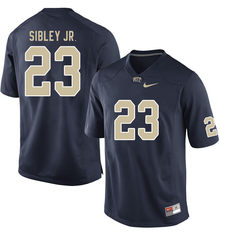 Men #23 Todd Sibley Jr. Pitt Panthers College Football Jerseys Sale-Navy